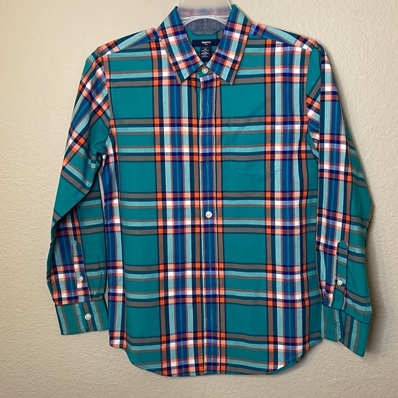 GAP Plaid Button-down Shirt Boys - Picture 1 of 3